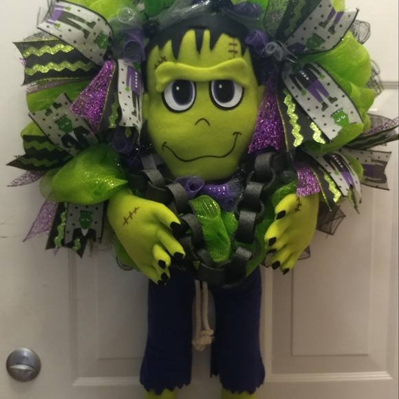 Deco Mesh "Frankie" Limited edition wreath - Picture 1 of 2